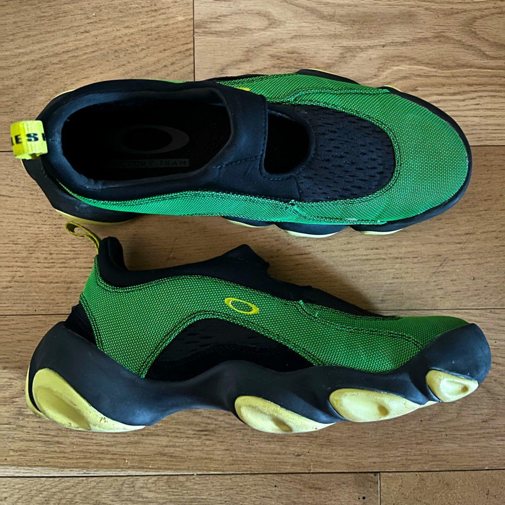 Oakley Factory Team Neon Green Flesh Sandal US9.5